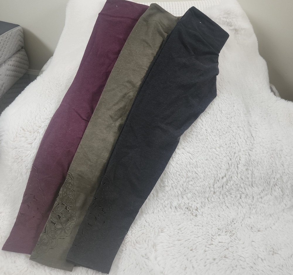 Aerie Lace Detail Leggings Medium